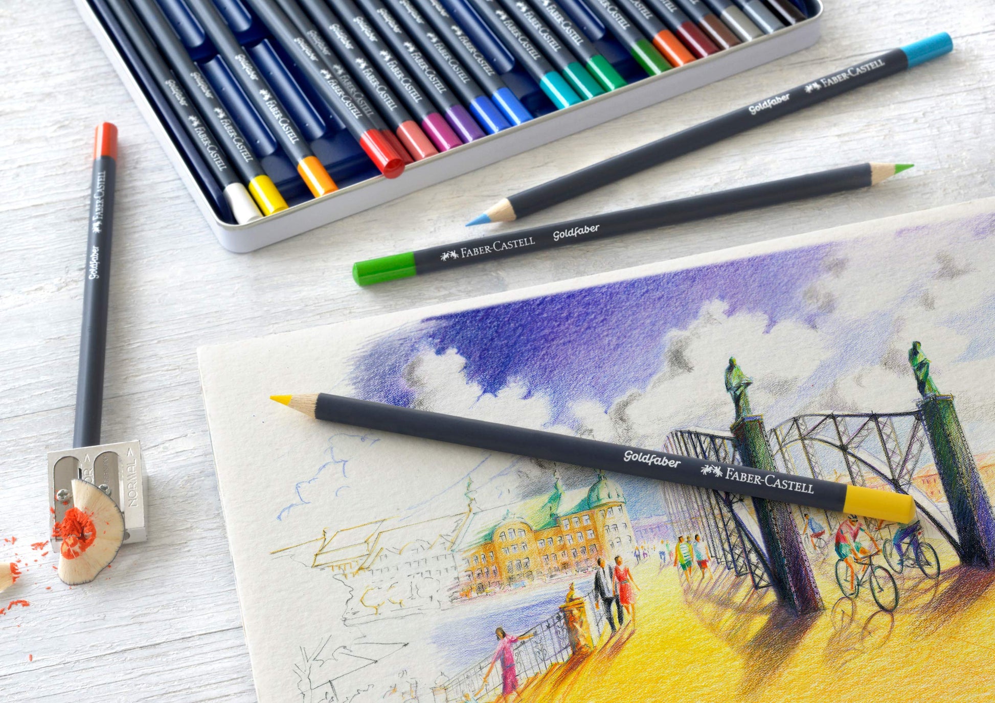 Goldfaber Lápiz de color - 162 verde Phthalo claro