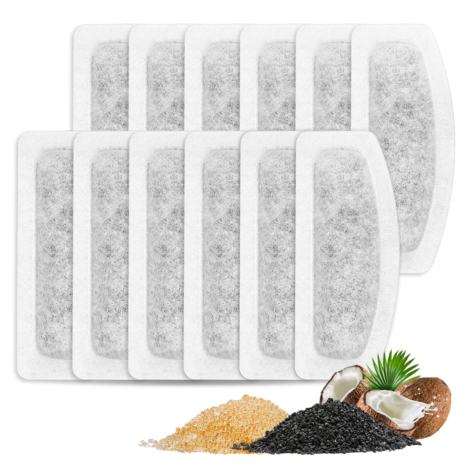 Filtro de Fuente de Agua MyfatBOSS Blanco Compatible con ORSDA para Gatos