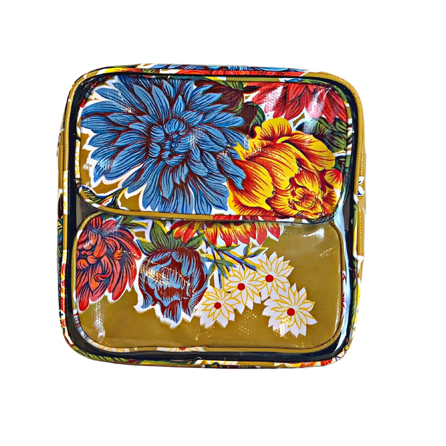 Alux - Bolsas de maquillaje de viaje de 3 piezas, impermeables, multicolores, bolsas de maquillaje grandes y medianas, para viajes y cosméticos, bolsa de maquillaje pequeña, Crysanthemums Gold