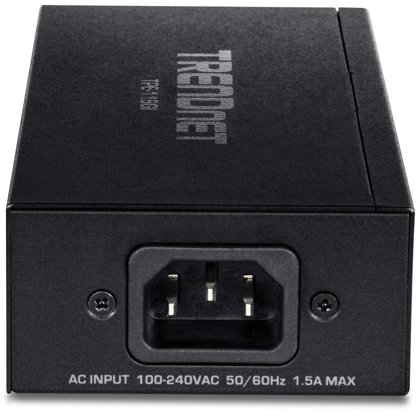 TRENDnet Inyector Gigabit PoE++, Convierte un Puerto no PoE a un Puerto PoE++ Gigabit, PoE (15.4W), PoE+ (30W), o PoE++ (95W), hasta 100m (328 ft), Fuente de alimentación integrada, Negro, TPE-119GI