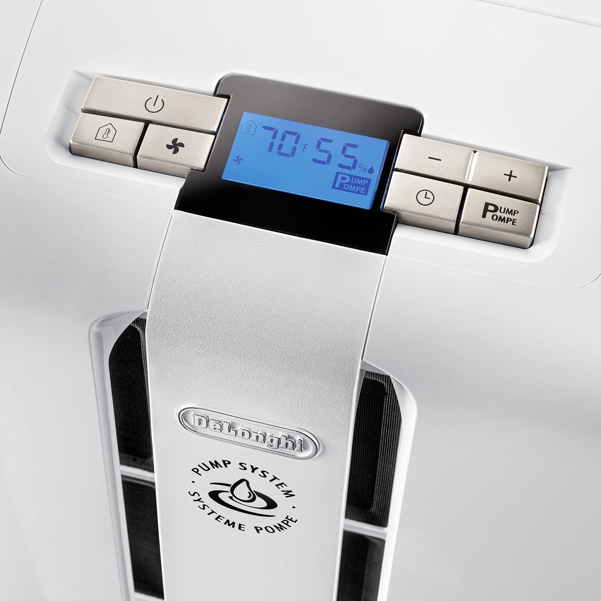 De'Longhi Deshumidificador DDX235PEF con Bomba de Extracción Incluida, Filtro de Carbon Activado y Filtro Biosilver.