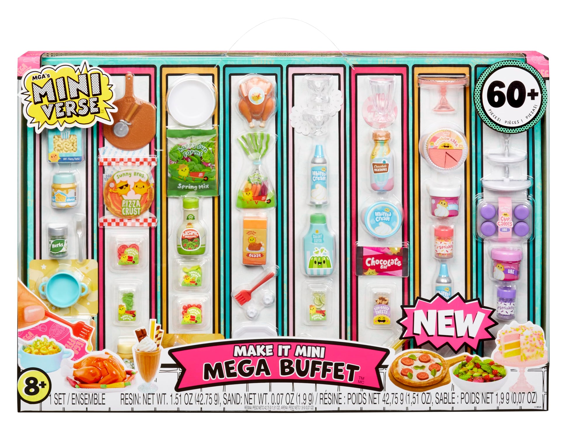 Mini Coleccionables MGA's Miniverse Réplicas de Comida Mega Buffet DIY para Coleccionistas y Niños