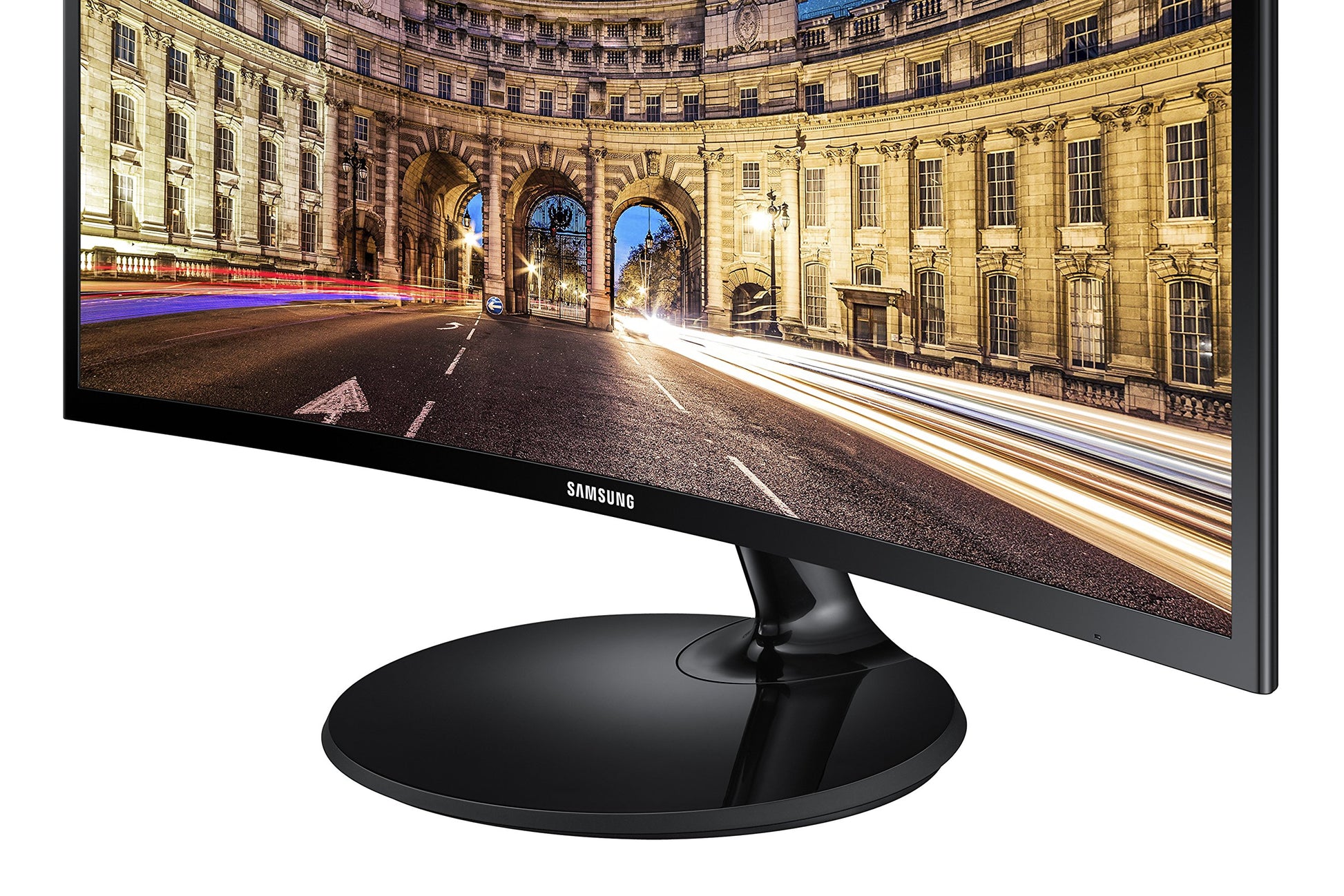 Samsung LC24F390FHLXZX - Monitor Curvo, Negro (Black High Glossy), 23.5”