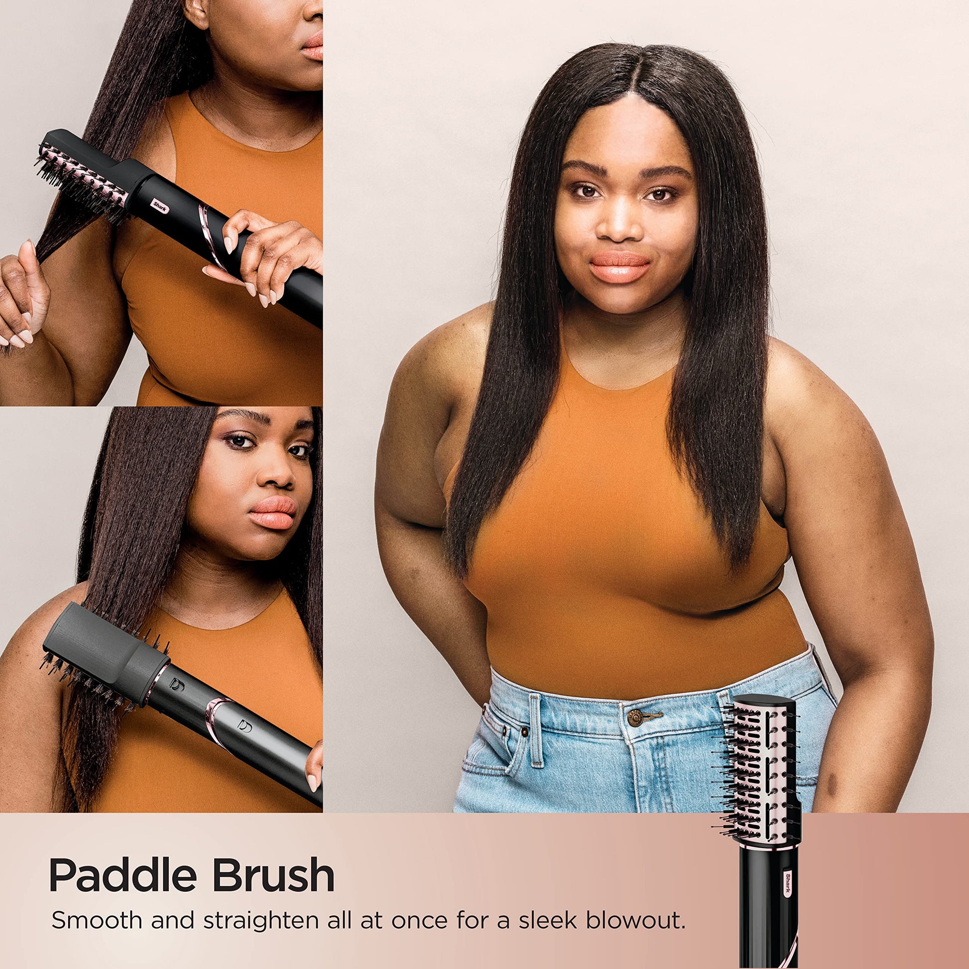 SHARK, FlexStyle Sistema de Peinado y Secadora de Cabello, Multiestilizador con 5 Funciones y 6 Accesorios, Ideal para Todo Tipo de Cabello, Color Negro, HD440BK