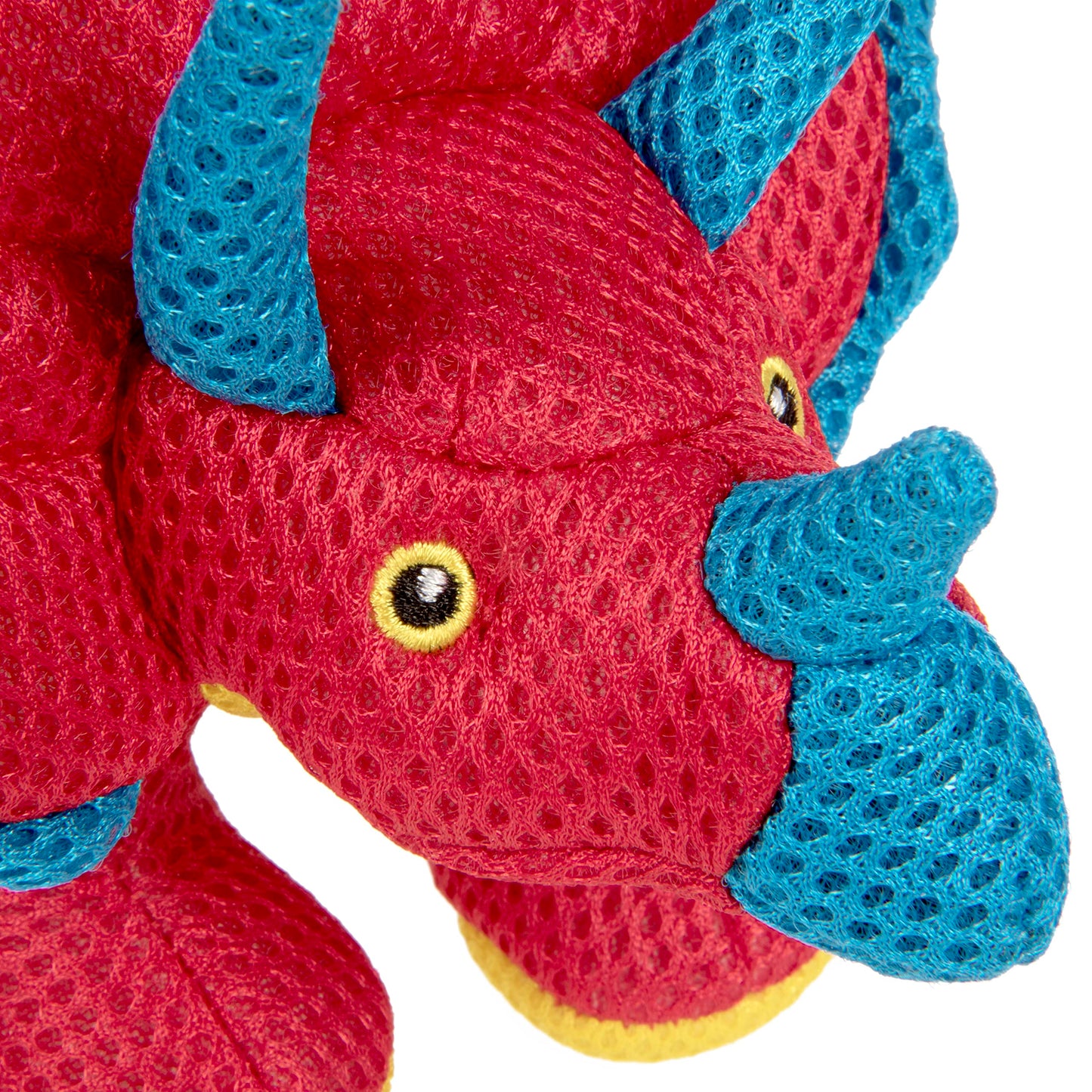 goDog - Juguete de Malla con Volantes y Volantes para Perros de Doble masticación, Color Rojo, pequeño
