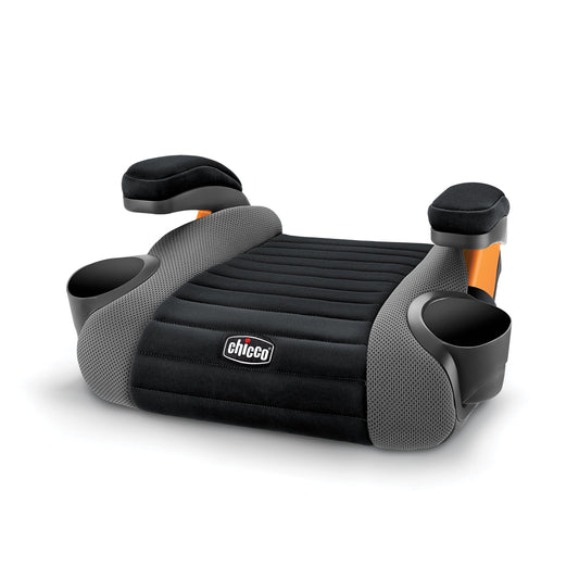 Chicco GoFit - Asiento elevador de coche sin espalda para niños de 40 a 100 libras, tiburón/negro/gris