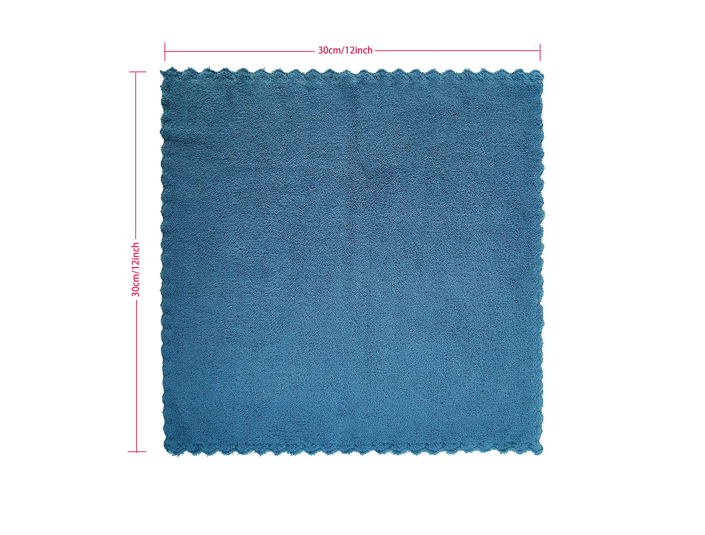 Kyapoo - Juego de 12 paños de microfibra de 12 x 12 pulgadas, extra absorbentes y suaves para recién nacidos, bebés y niños pequeños, color azul marino
