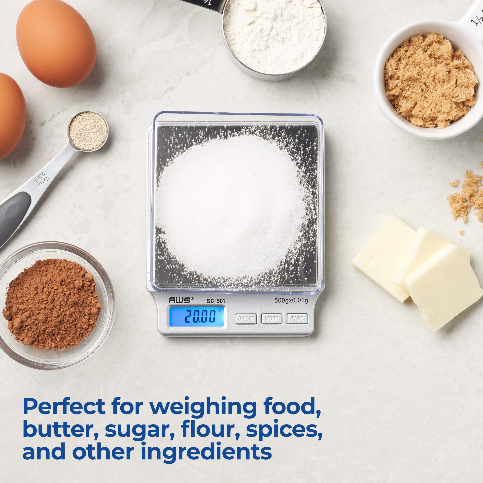 American Weigh AMW-SC-501 Digital Pocket Scale, 500 by 0.01 G