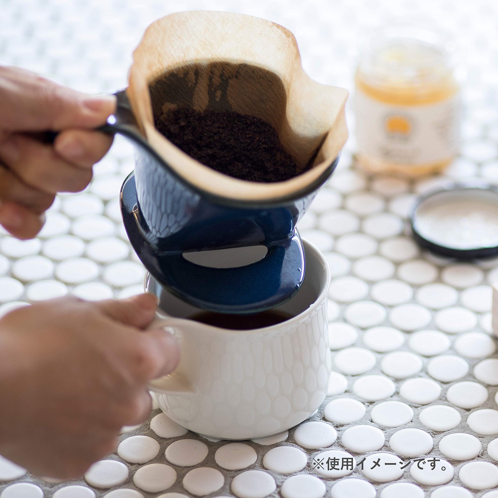 Bee House Ceramic Coffee Dripper - Large - Drip Cone Brewer by Bee House