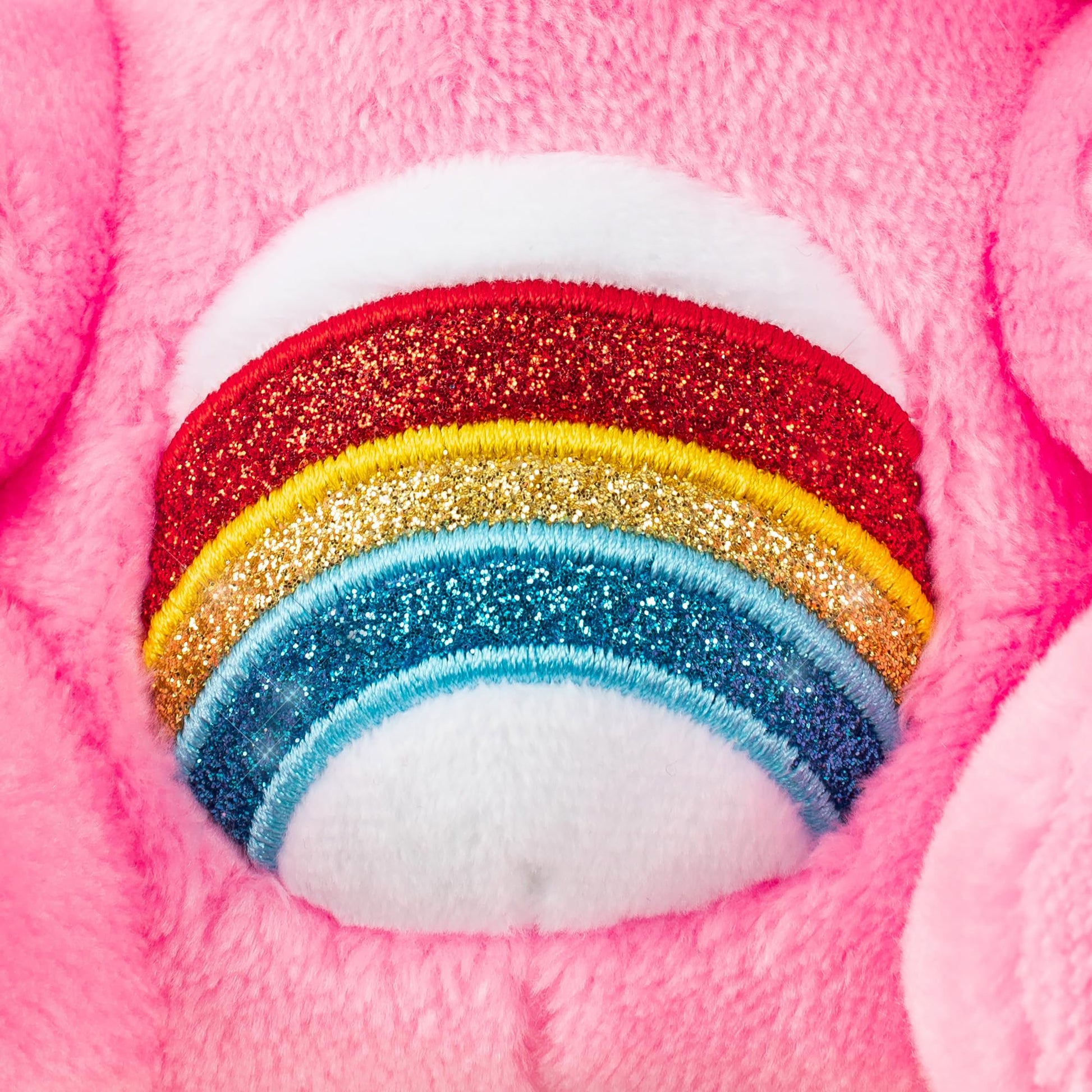 Care Bears - Hello Kitty Vestida como Cheer Bear de 23 cm, Felpa, de tamaño Divertido, Suave y abrazable - Bueno para niñas y niños, empleados, coleccionistas, a Partir de 4 años