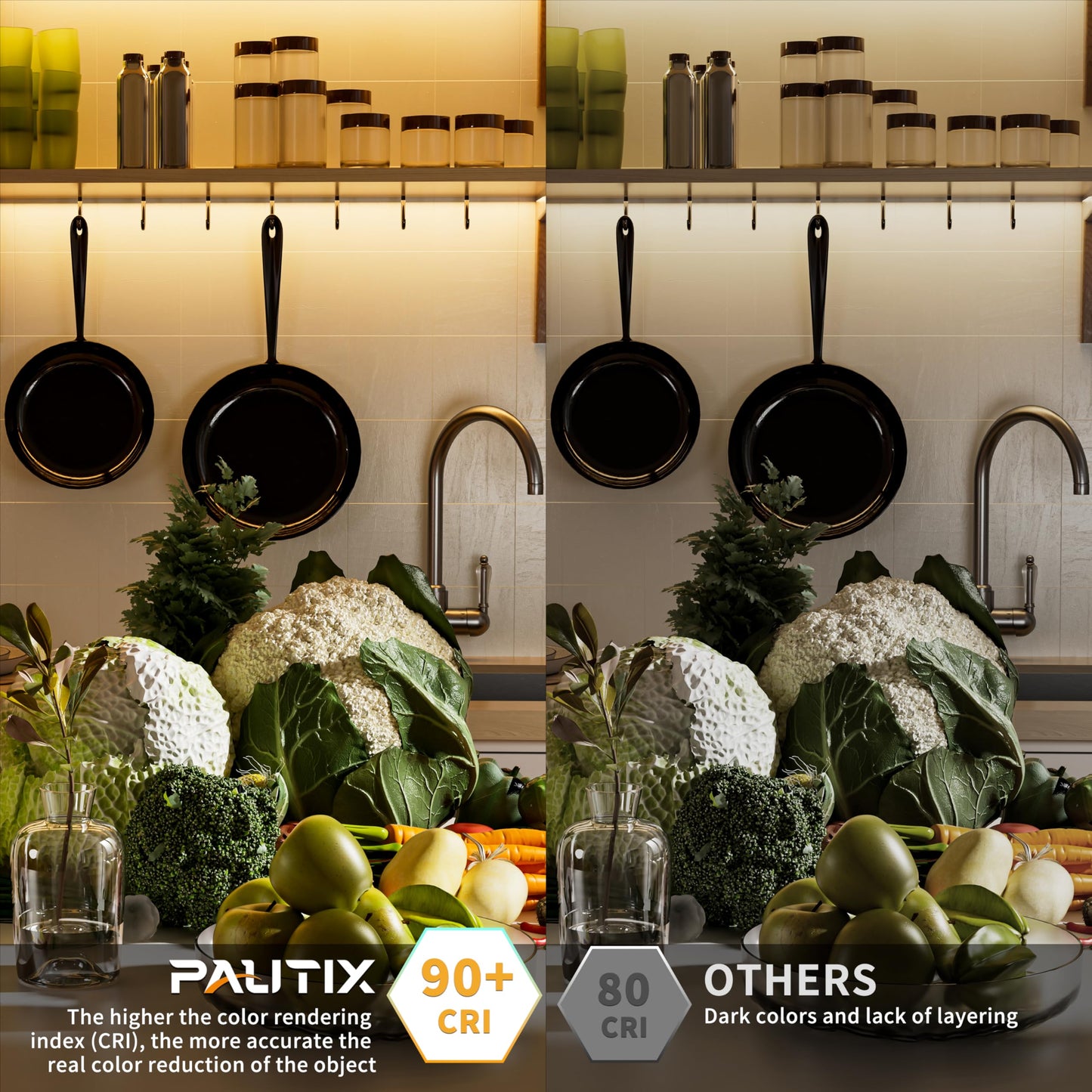 Tira de Luz LED Pautix Blanco Cálido Impermeable Alto Lúmenes para Proyectos de Bricolaje