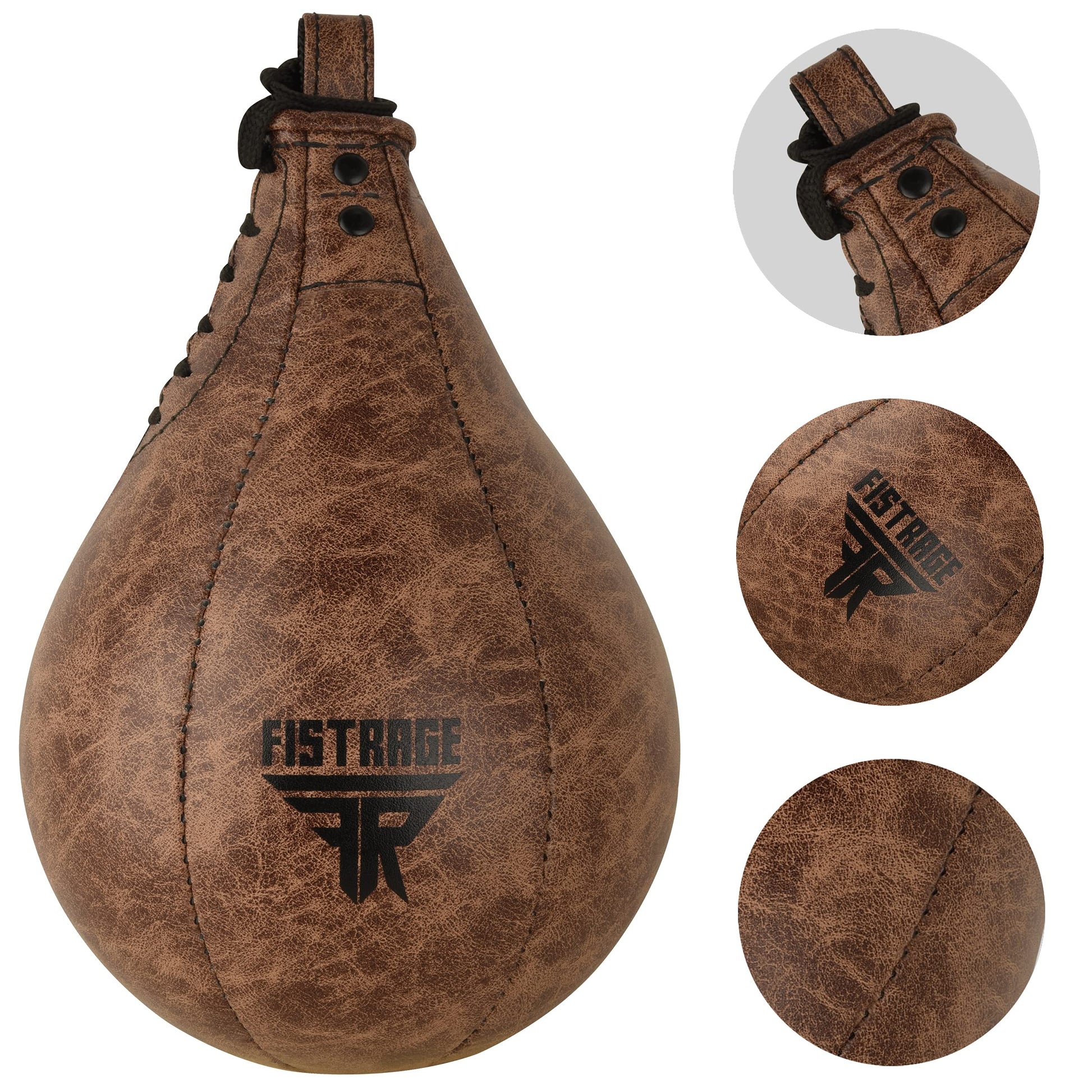 Bolsa de Boxeo Fistrage Negro con Kit de Entrenamiento Giratorio para MMA Muay Thai