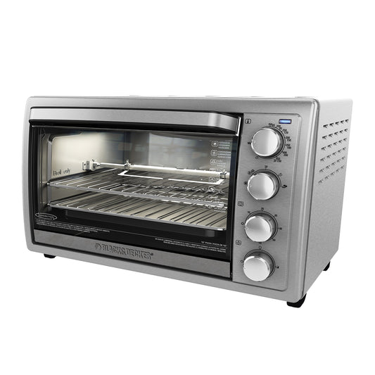 Black & Decker TO4314SSD Horno Asador, Tostador, color Plateado