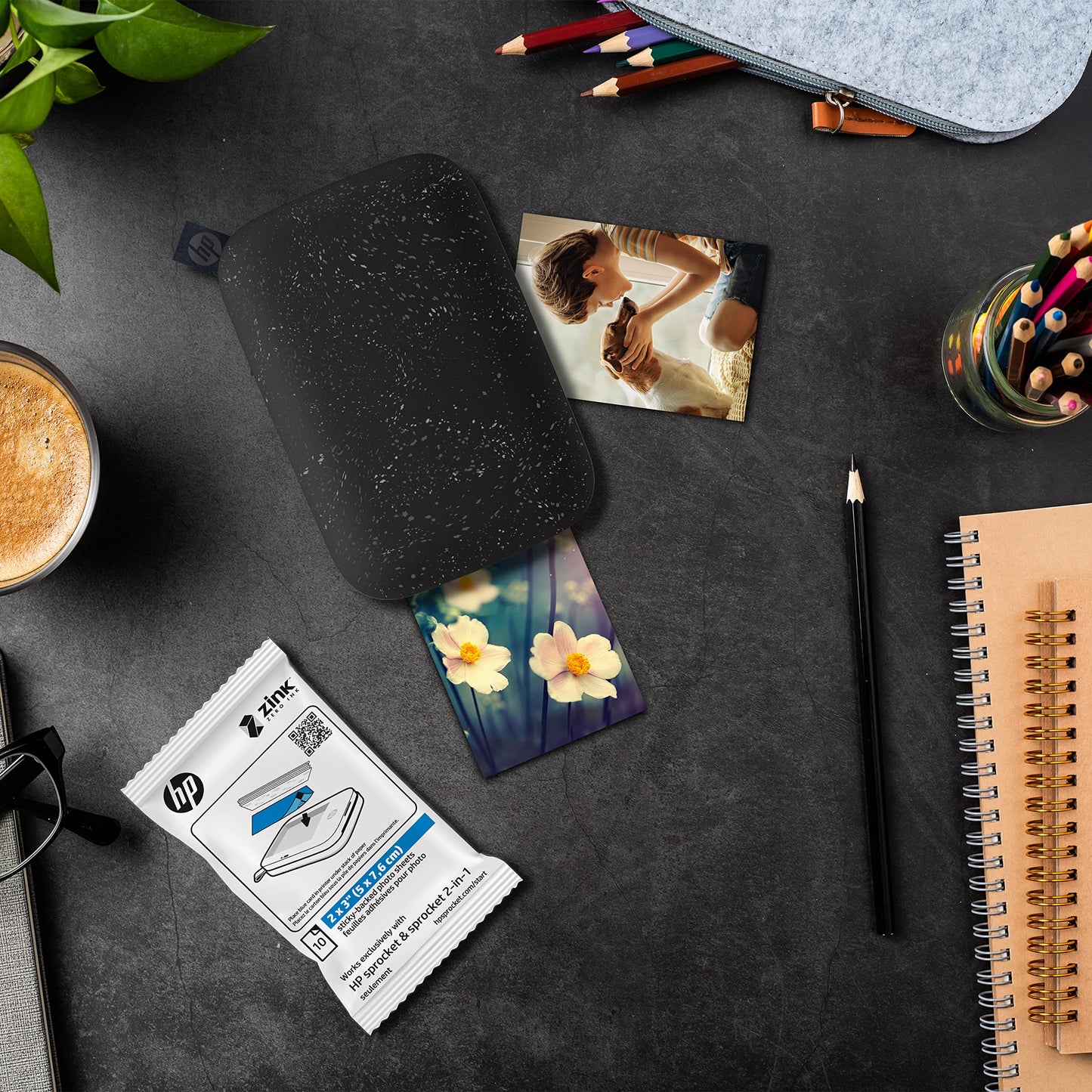 Papel Fotográfico Hp Para Hp Sprocket, 2x3 Pulg. - 20 Hojas