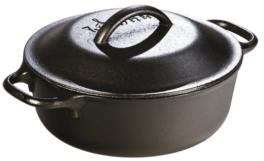 Lodge L2SP3 Cast Iron Serving Pot, Pre-Seasoned, 2-Quart
