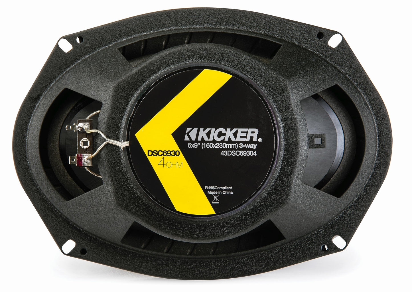Kicker 43DSC69304 Serie D 6x9 360 W 3-Way Audio Audio Altavoces coaxiales para coche