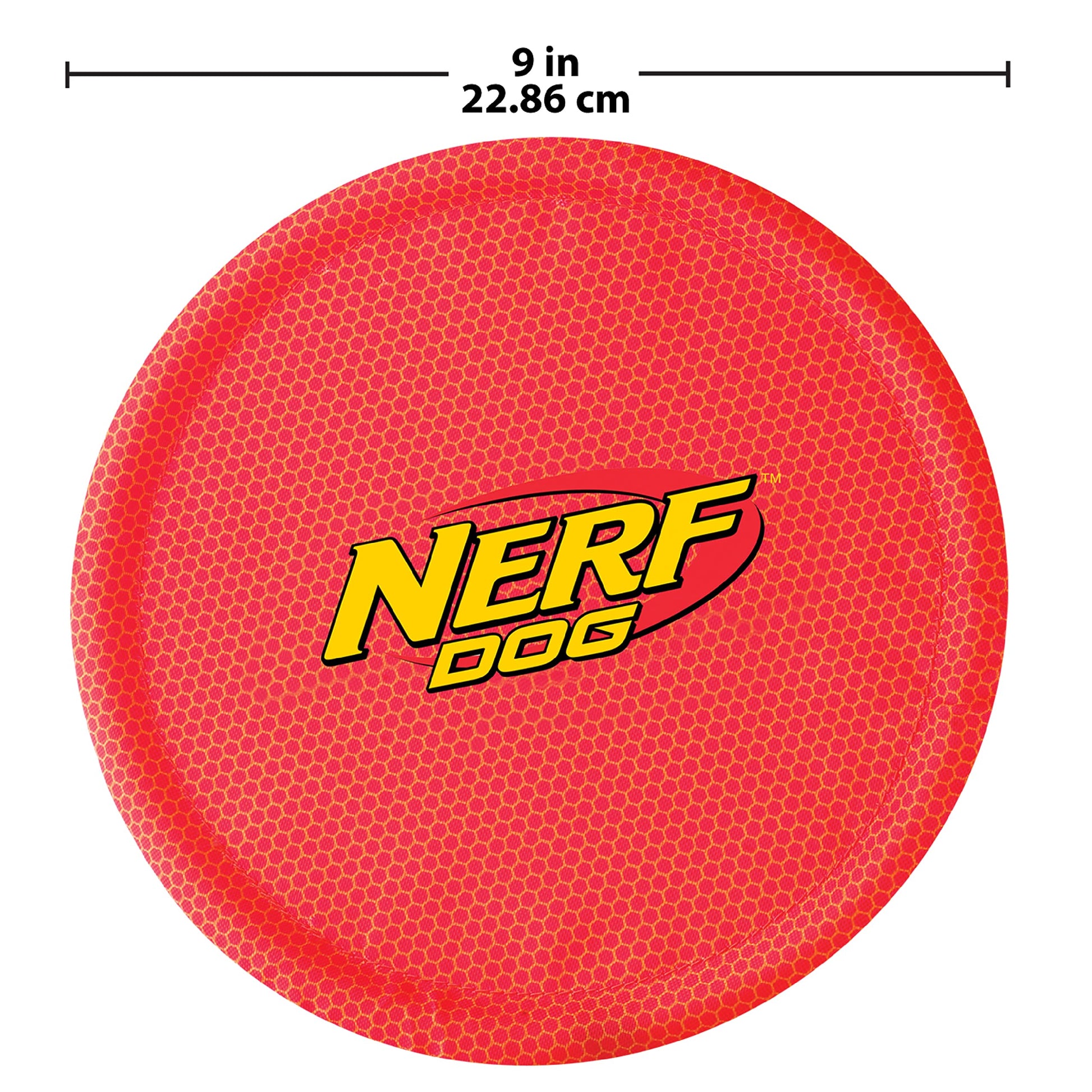 Disco Volador de Nylon Nerf Dog Grande Rojo para Perros
