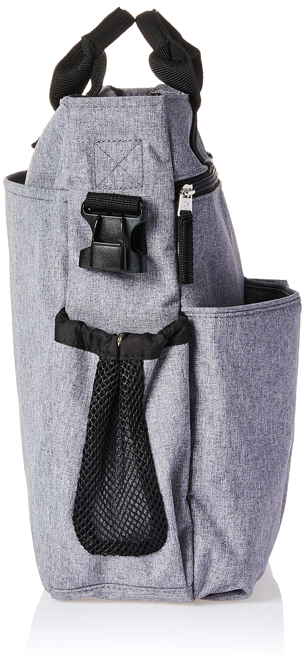Skip Hop Messenger Diaper Bag With Matching Changing Pad, Duo Signature, Heather Grey