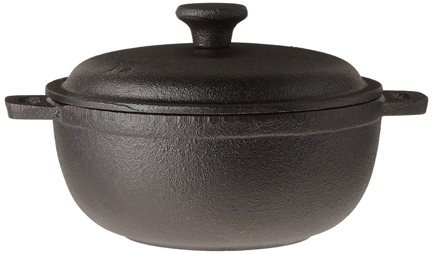Old Mountain Pre Seasoned Cast Iron Mini Dutch Oven 2 cups Cookware 10180 by Old Mountain