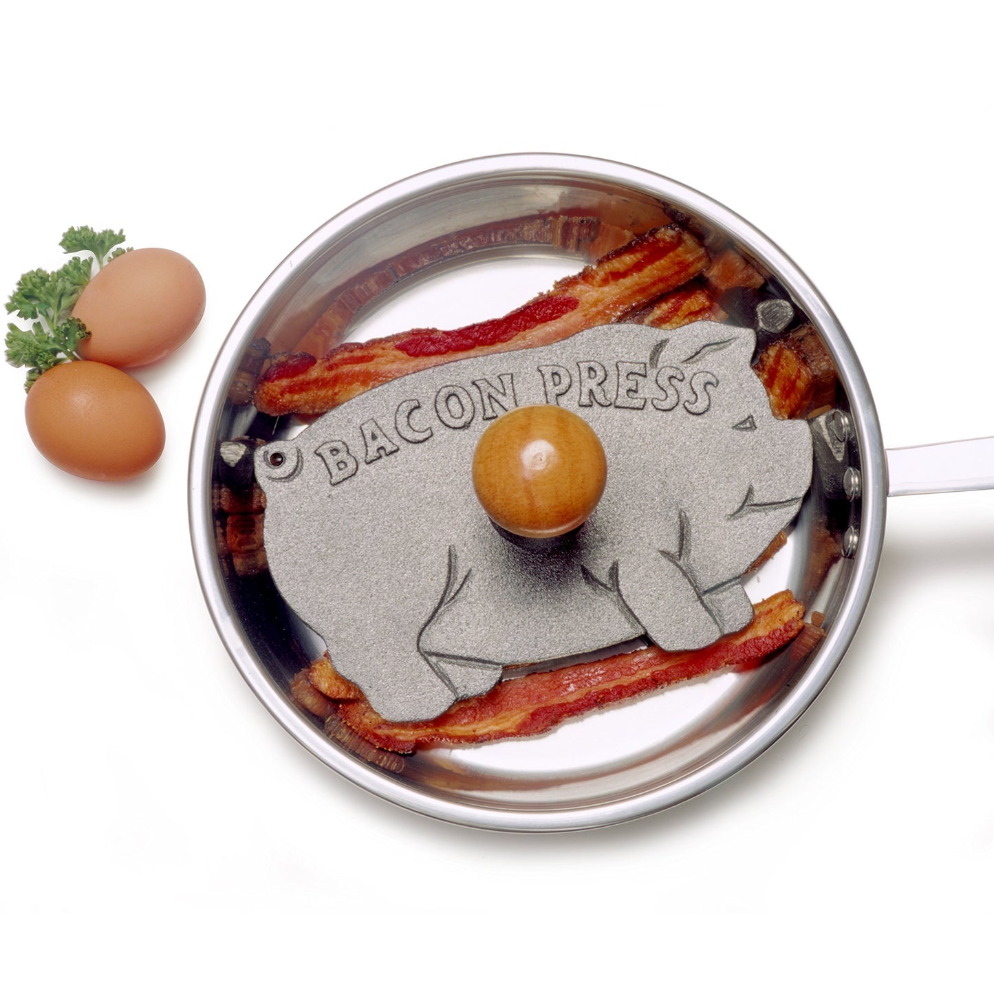 Prensa para Tocino Norpro Hierro Fundido con Mango de Madera