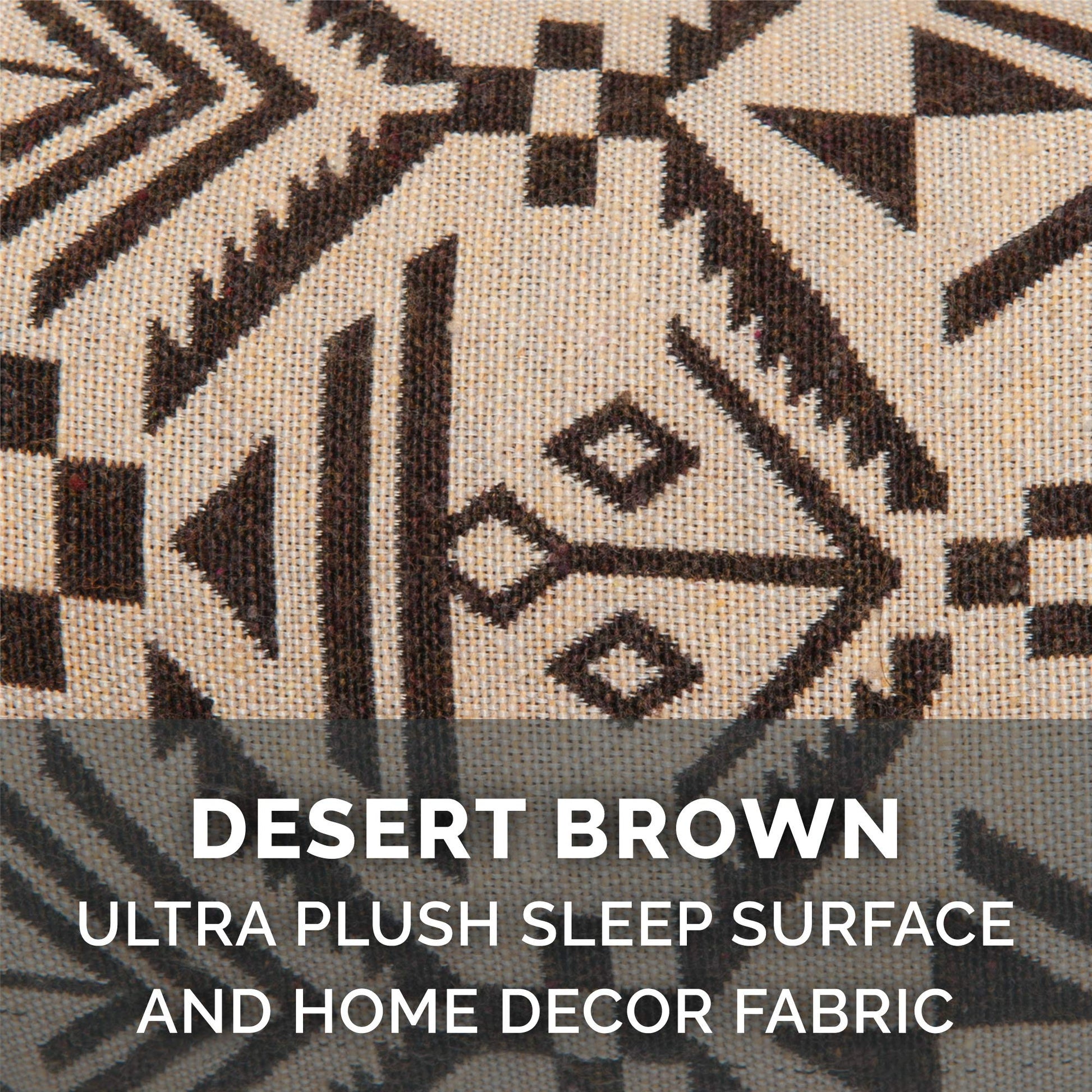 Furhaven XL Orthopedic Dog Bed Plush & Southwest Kilim Decor Sofa-Style w/Removable Washable Cover - Desert Brown, Jumbo (X-Large)