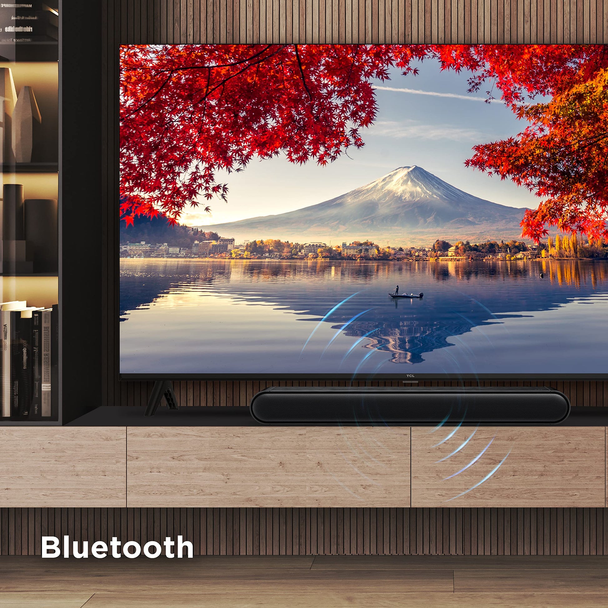 Barra de Sonido TCL 2.1 Canales con Subwoofer Inalámbrico Negro y Dolby Audio