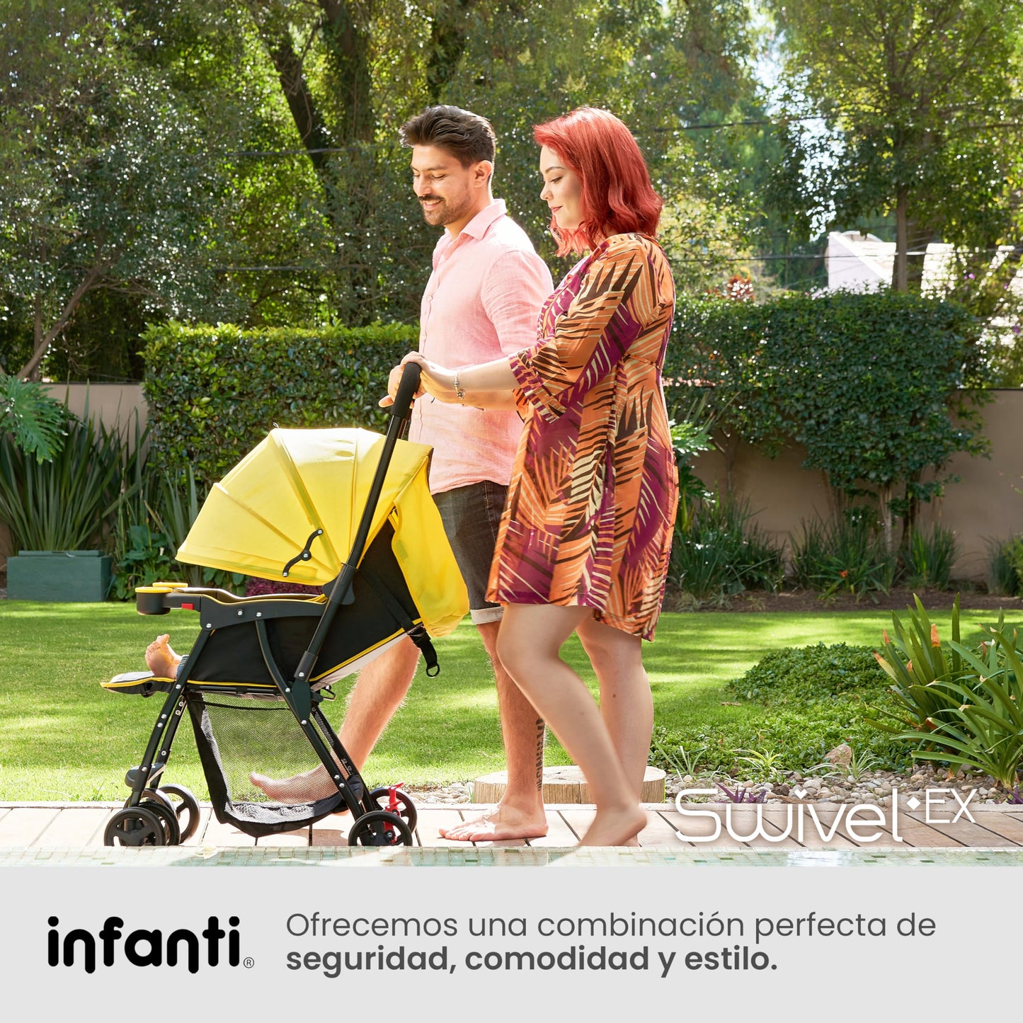 Infanti | Carriola para Bebe Swivel Negro | Carreola de Viaje - Carriola de Viaje Plegable - Carrito para Bebe con Mango Reversible | Cosas para Bebes 6 Meses a 15kg | Incluye 2 Portavasos