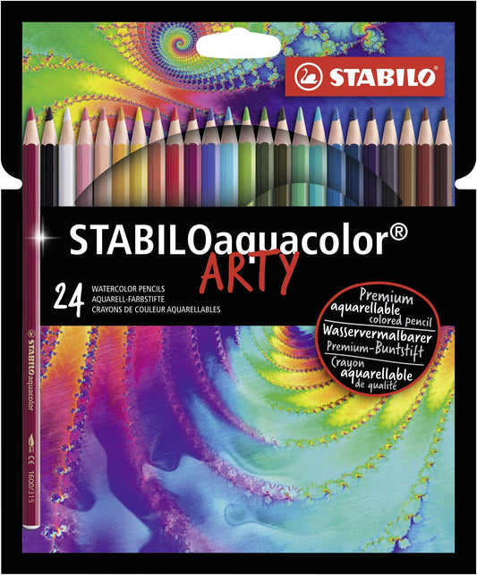 STABILO aquacolor ARTY - Estuche con 24 colores