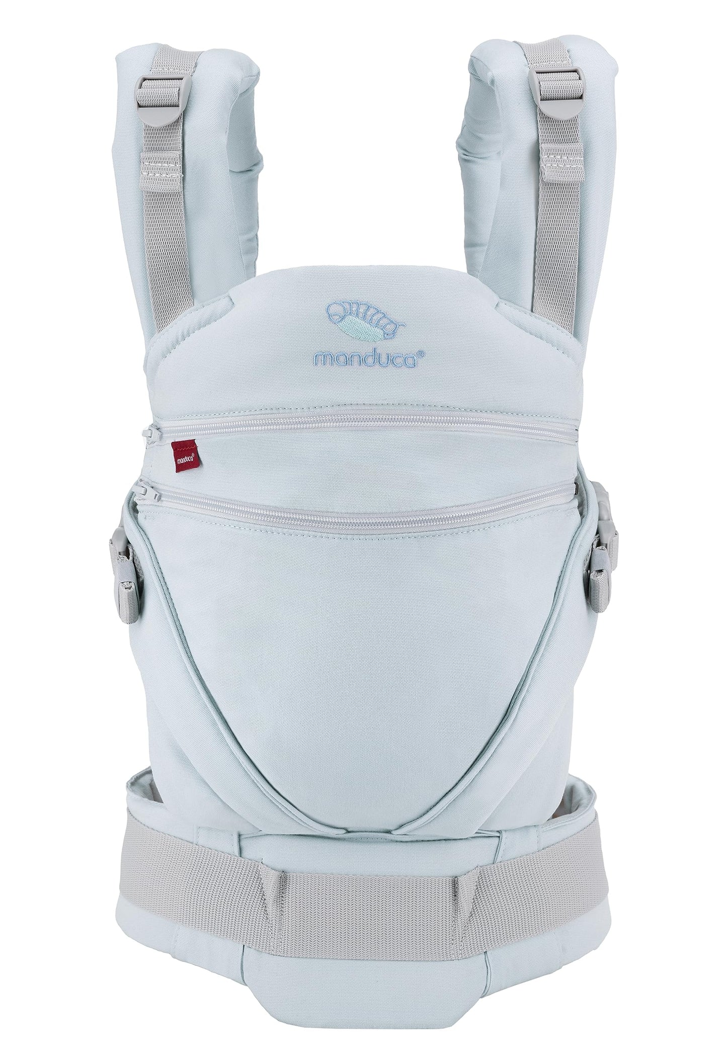 Manduca XT, portabebés con asiento ajustable, 3 posiciones de transporte (delantero, cadera y espalda), algodón orgánico, crece con tu bebé (3,5-20 kg), Monochrome Artic, XT Cotton