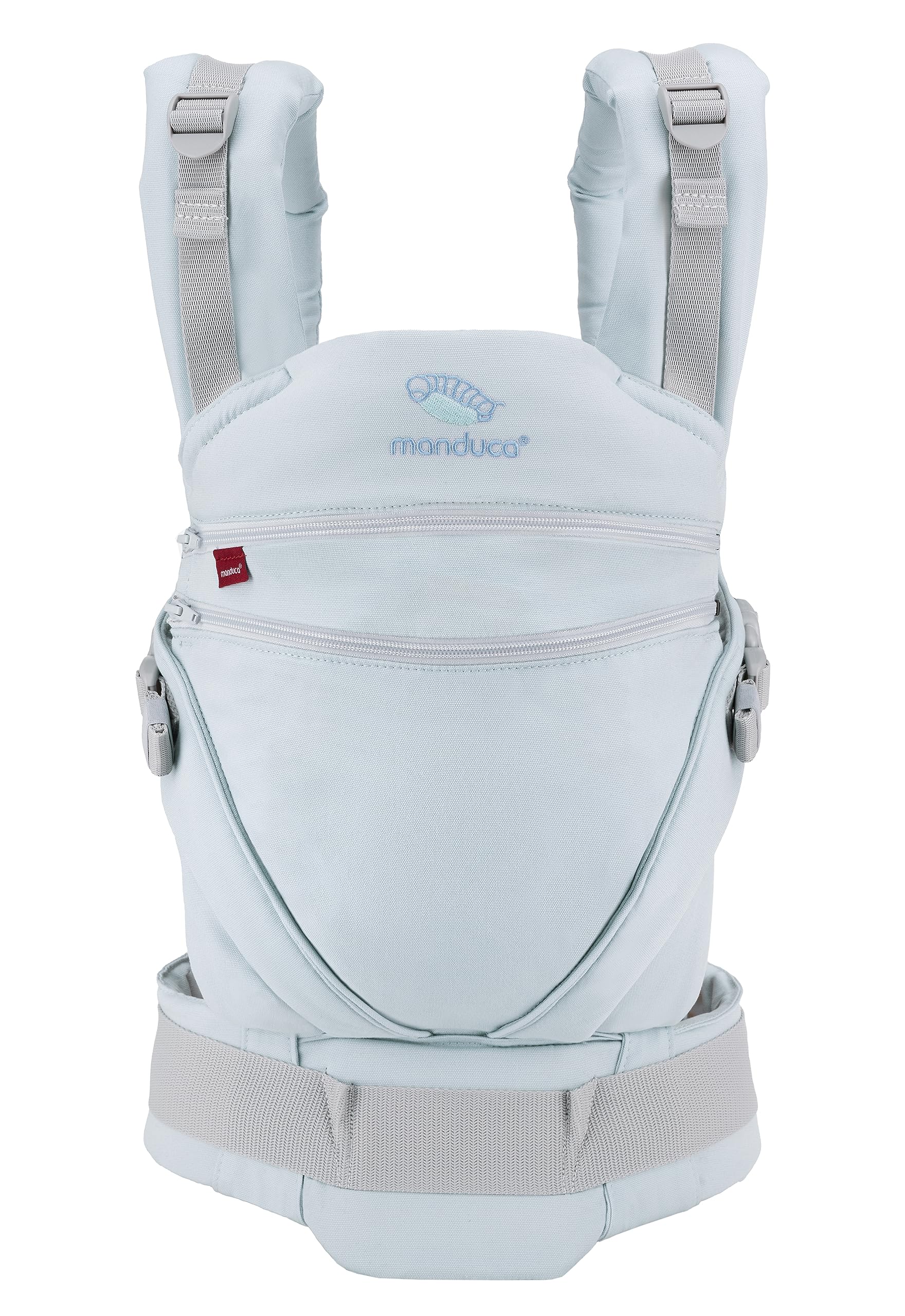 Manduca XT, portabebés con asiento ajustable, 3 posiciones de transporte (delantero, cadera y espalda), algodón orgánico, crece con tu bebé (3,5-20 kg), Monochrome Artic, XT Cotton