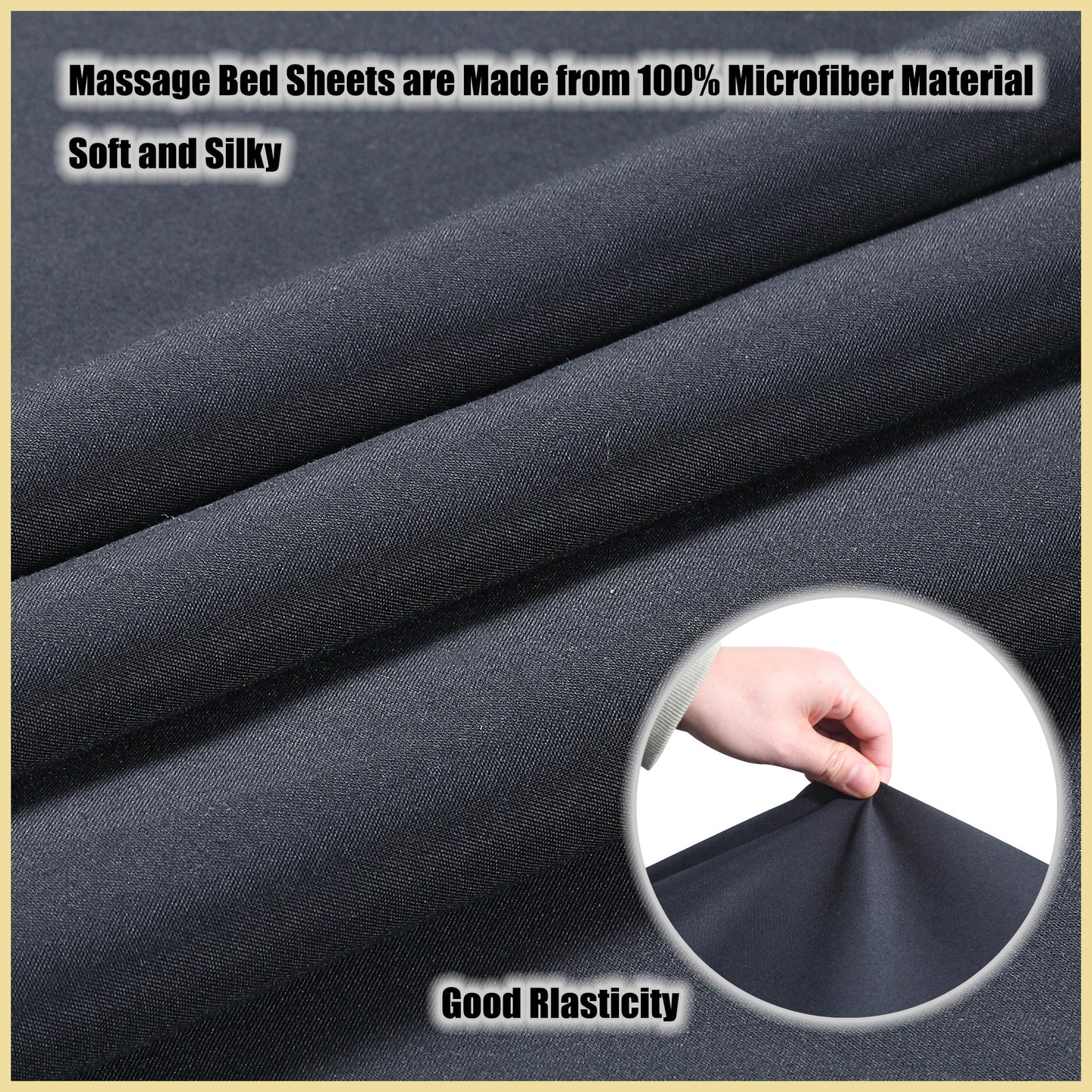 GASIYU Juegos De Sábanas De Microfibra Para Mesa De Masaje 3 Pzas Funda De Cama De Masaje Suave Libre De Arrugas Incluye Sábana Ajustable De Masaje, Sábanas De Masaje Y Cubierta De Cuna Faci