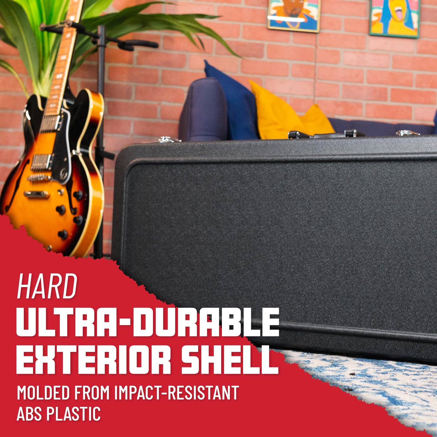 Gator G-PG ACOUSTIC Pro Go - Guitarra acústica (tamaño grande), Bajo, Negro, 1