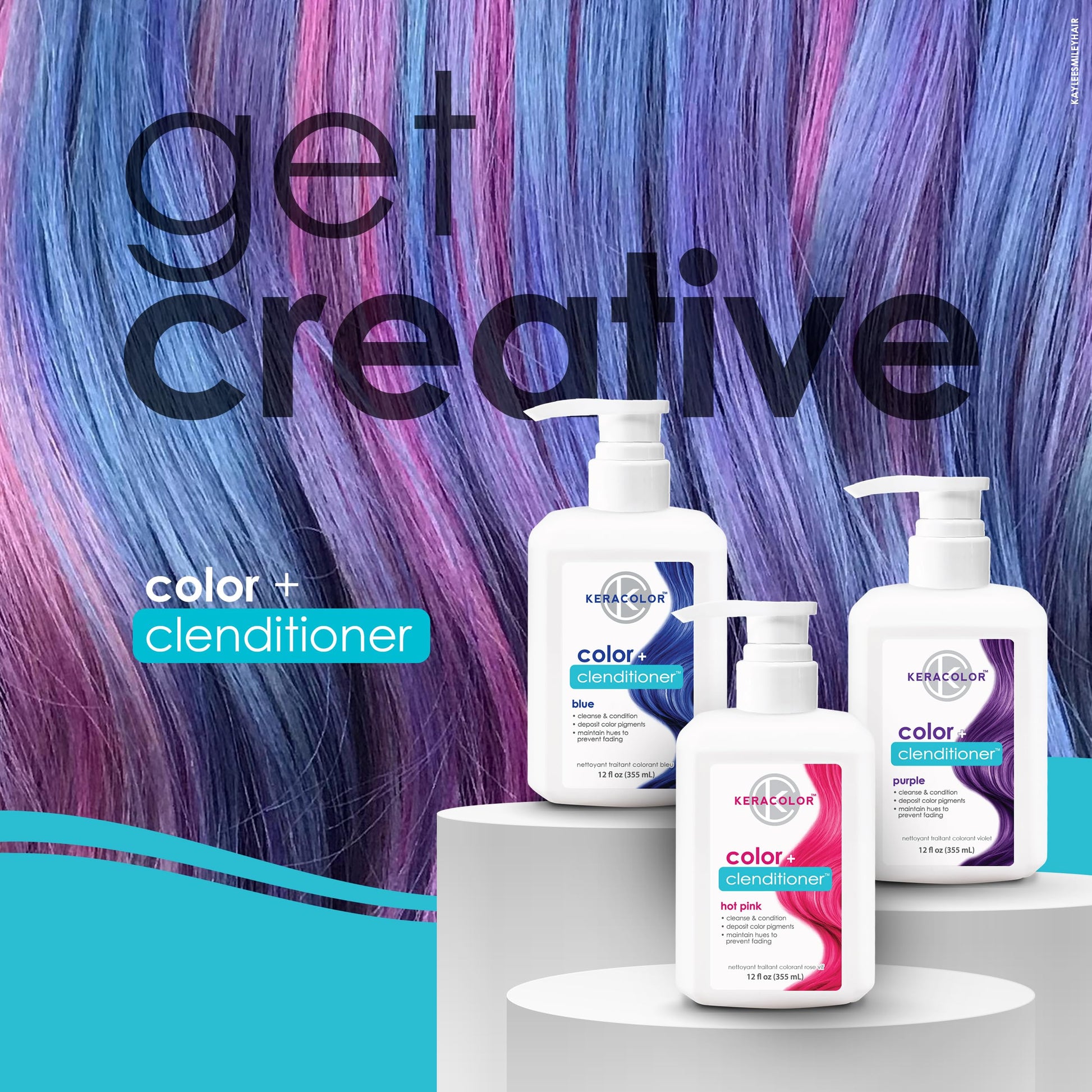 Clendificador Keracolor Morado 12 Onzas Color Plus