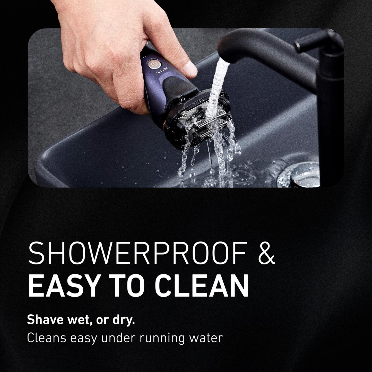Panasonic ARC5 - Maquinilla de afeitar eléctrica para hombres con recortadora emergente, afeitadora eléctrica de 5 hojas con sensor de afeitado inteligente y cabezal pivotante flexible 16D - ES-ALV6HA