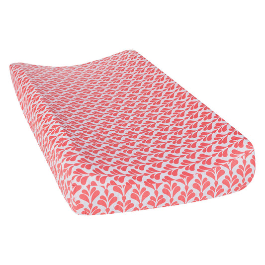 Funda para cambiador, diseño floral