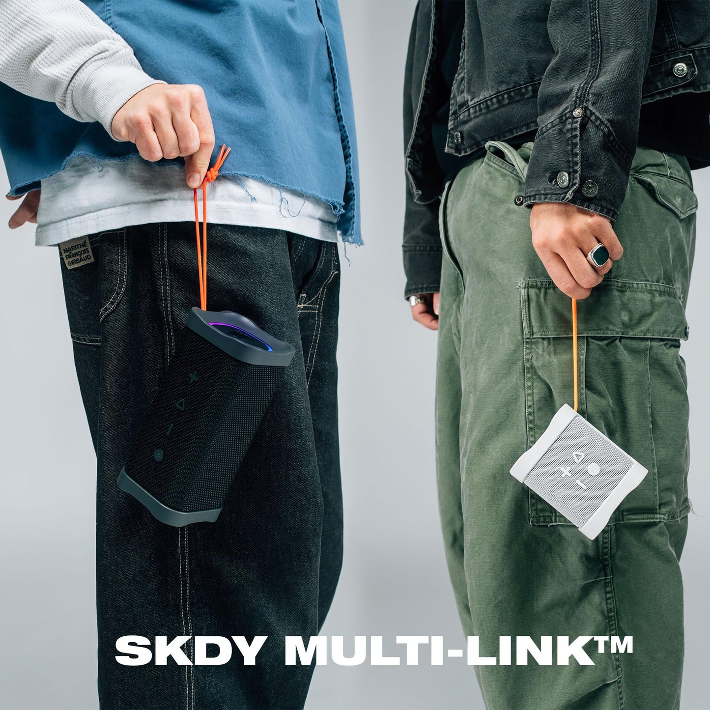 Skullcandy Terrain XL 2 Altavoz Inalámbrico Bluetooth, Resistente al Agua IPX7, 18H de Batería, Multi-Link, Espectáculo de Luces LED, Ligero y Portátil