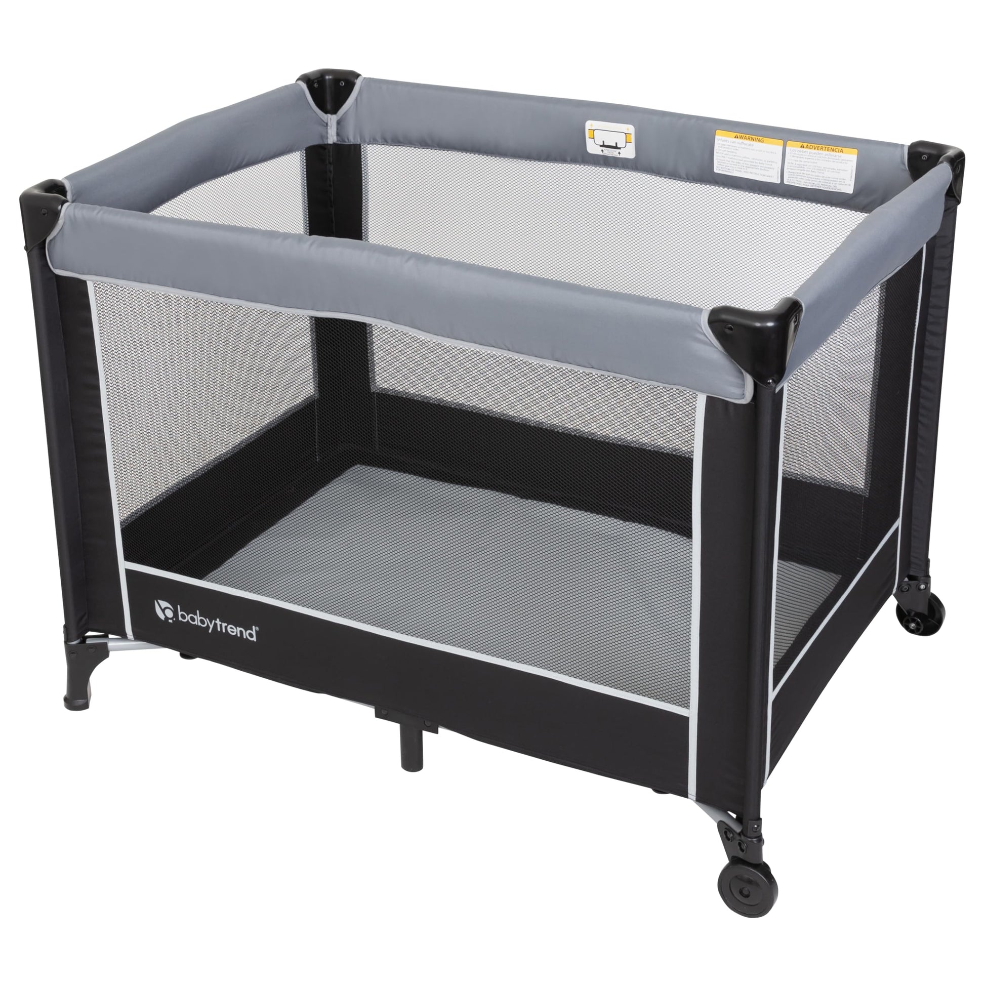 Baby Trend EZRest - Centro de guardería, nube plateada
