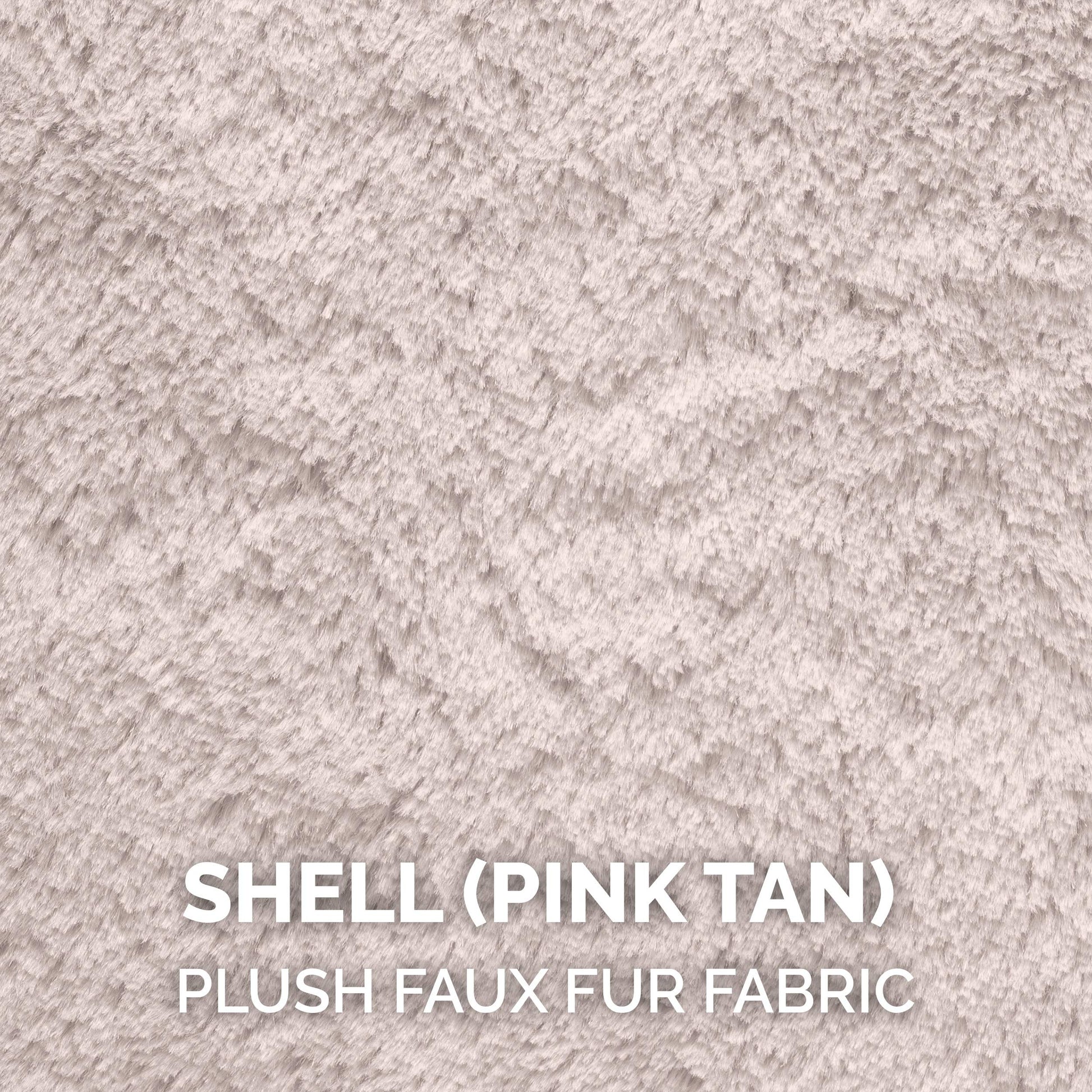 Cama Redonda de Peluche para Mascotas Furhaven Shell Tan Medium