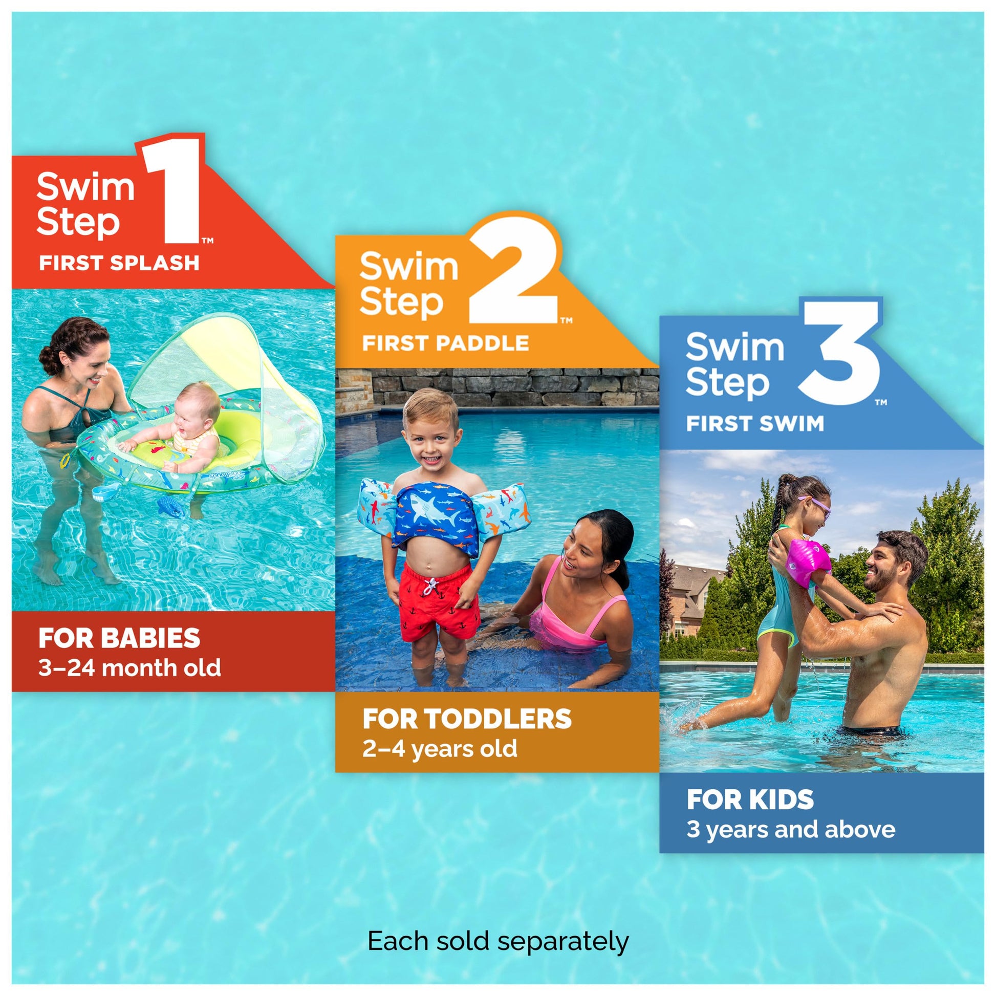 Chaleco Salvavidas SwimWays Tiburón Aprobado por la Guardia Costera para Niños 33 a 55 Libras