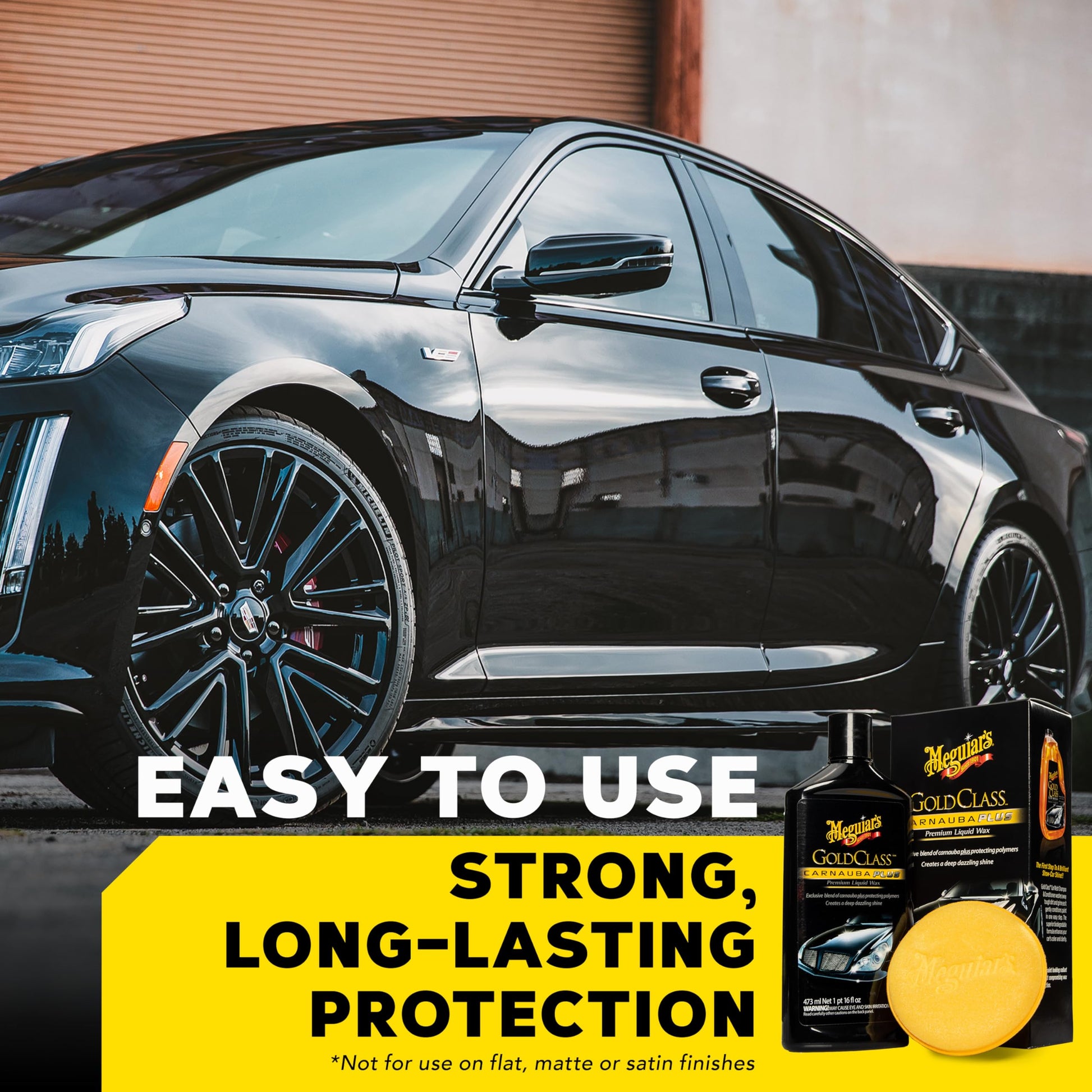 Kit de Cera Líquida Meguiar's Gold Class Carnauba Plus Premium 16 Oz Con Almohadilla Aplicadora