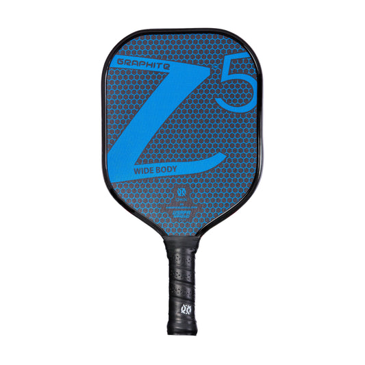 Paleta de Pickleball Onix Graphite Z5 Azul con Cara de Fibra de Carbono y Agarre Cómodo