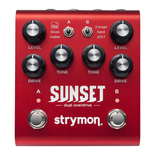 Strymon Sunset Dual Overdrive and Boost - Pedal de efectos de guitarra eléctrica y acústica, sintetizadores y teclados