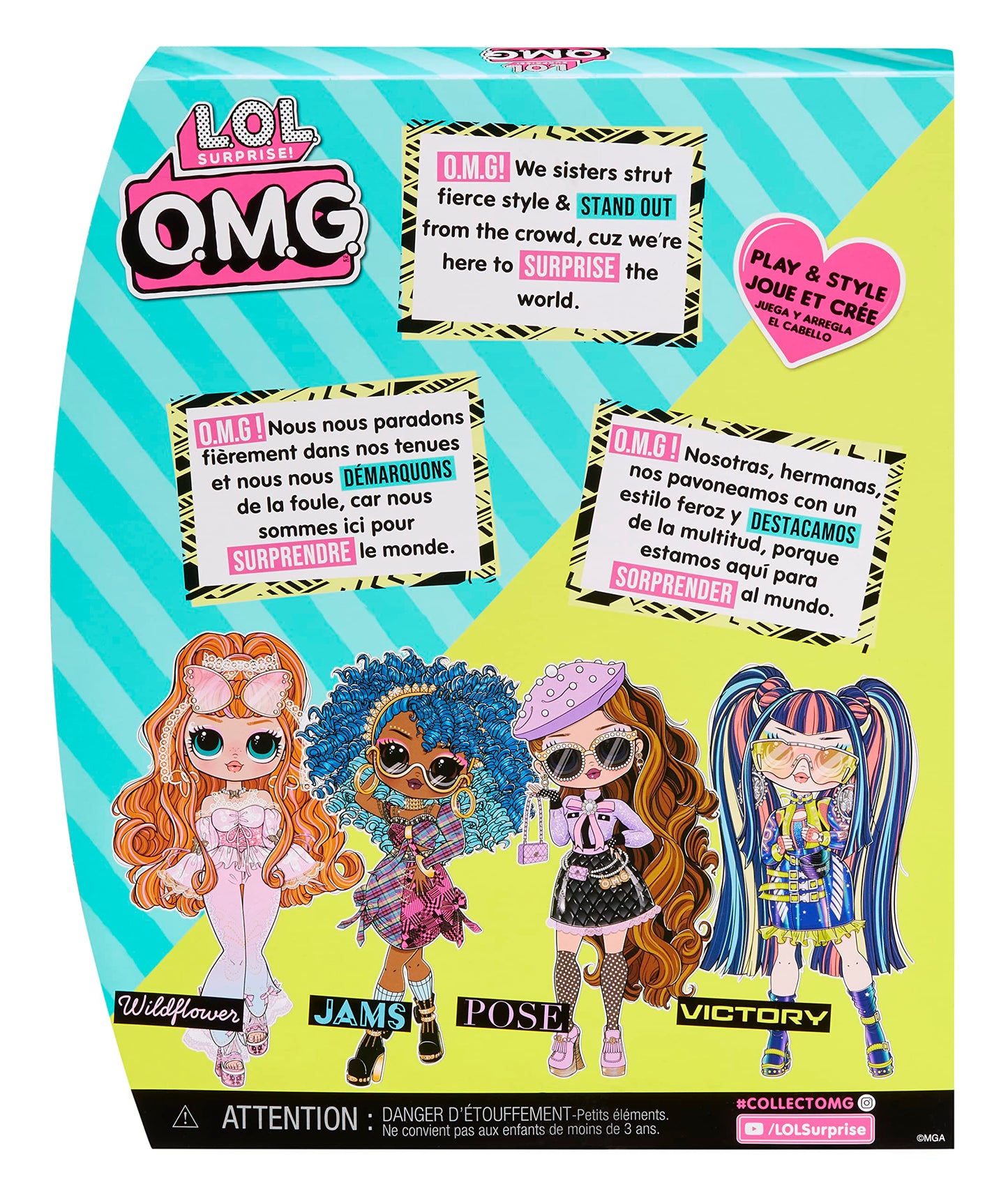 L.O.L. Surprise! O.M.G. Muñeca de Moda - Victory - Incluye muñeca, múltiples sorpresas y fabulosos Accesorios - Edad: 4+ años