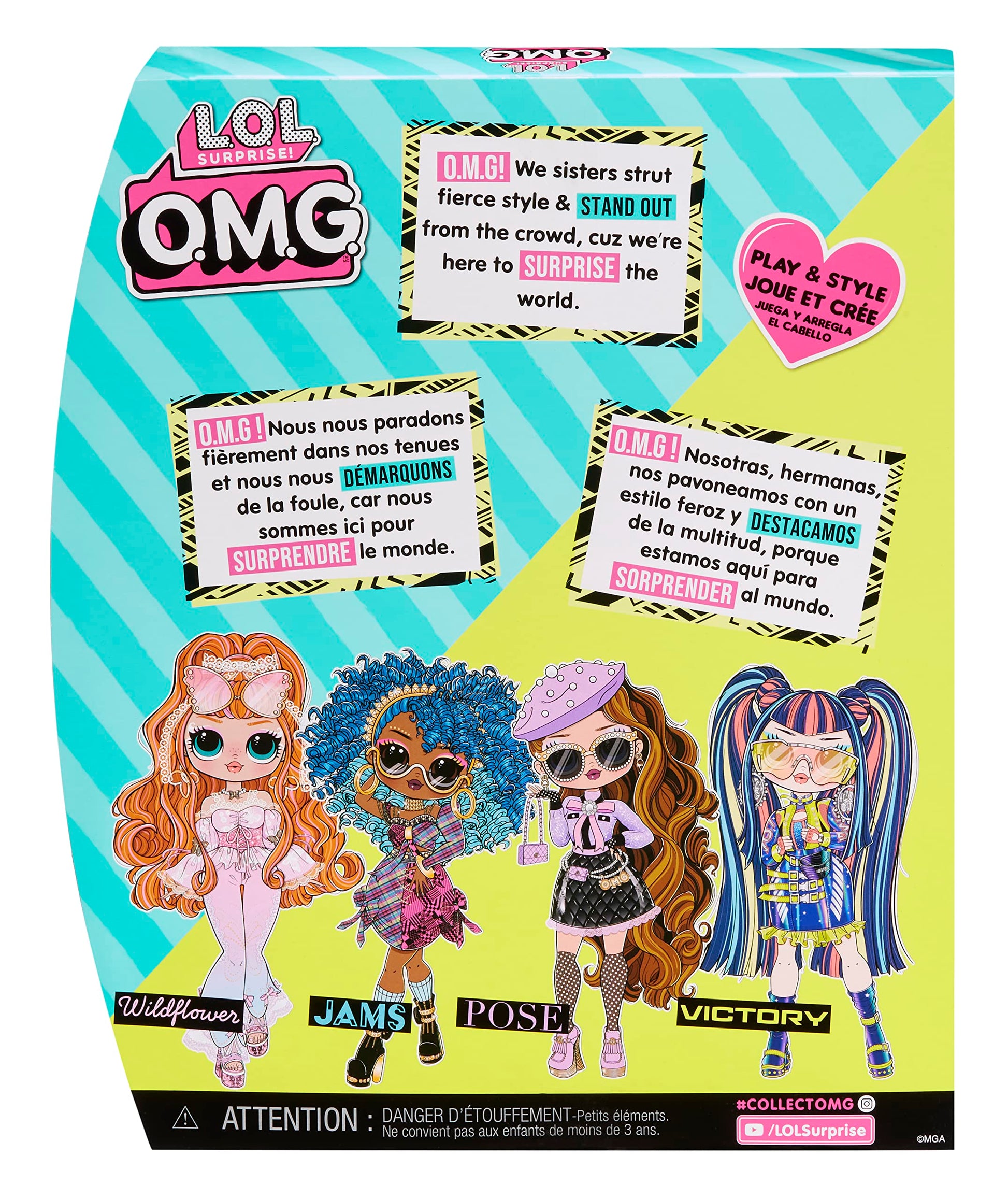 L.O.L. Surprise! O.M.G. Muñeca de Moda - Victory - Incluye muñeca, múltiples sorpresas y fabulosos Accesorios - Edad: 4+ años