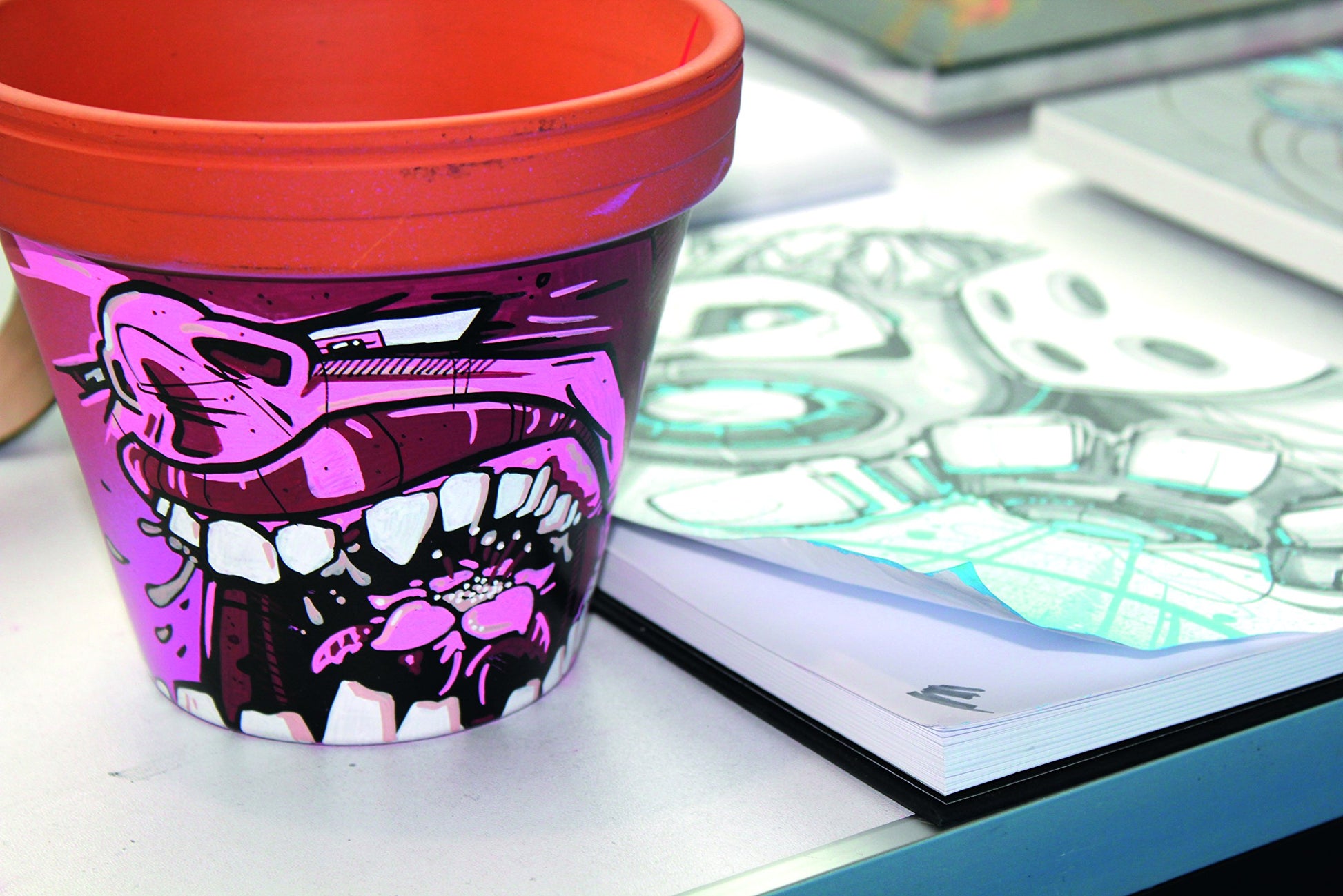 Marcador Acrílico Molotow ONE4ALL Gris Grey Blue Dark 2 mm