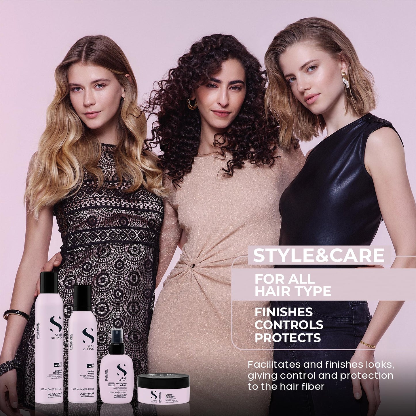 Alfaparf Semi di Lino Style&Care Glossy Pomade 90 ml - Pomada en cera con fijación suave para todo tipo de cabello (Nuevo Modelo)