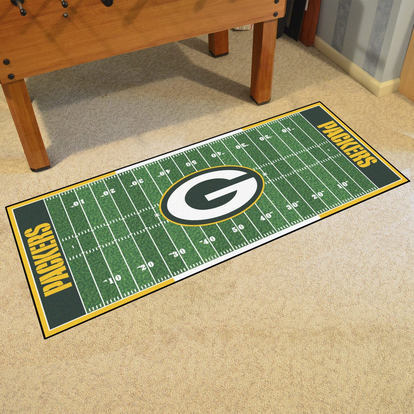 Alfombra Decorativa FANMATS NFL Green Bay Packers Color del Equipo Nylon para Hombre