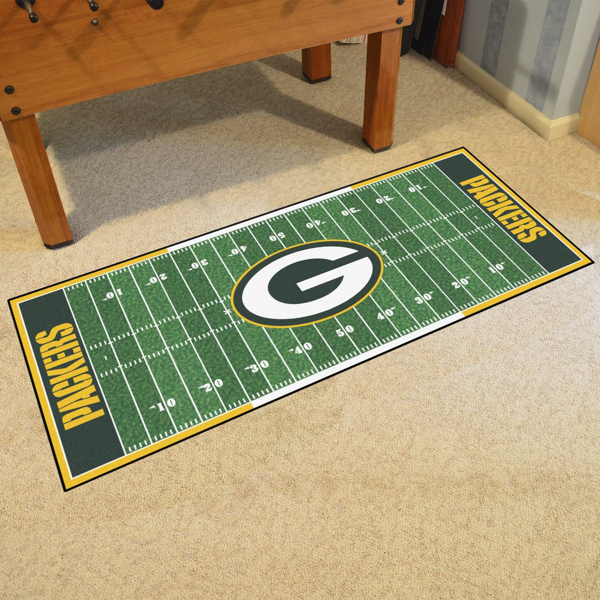 Alfombra Decorativa FANMATS NFL Green Bay Packers Color del Equipo Nylon para Hombre