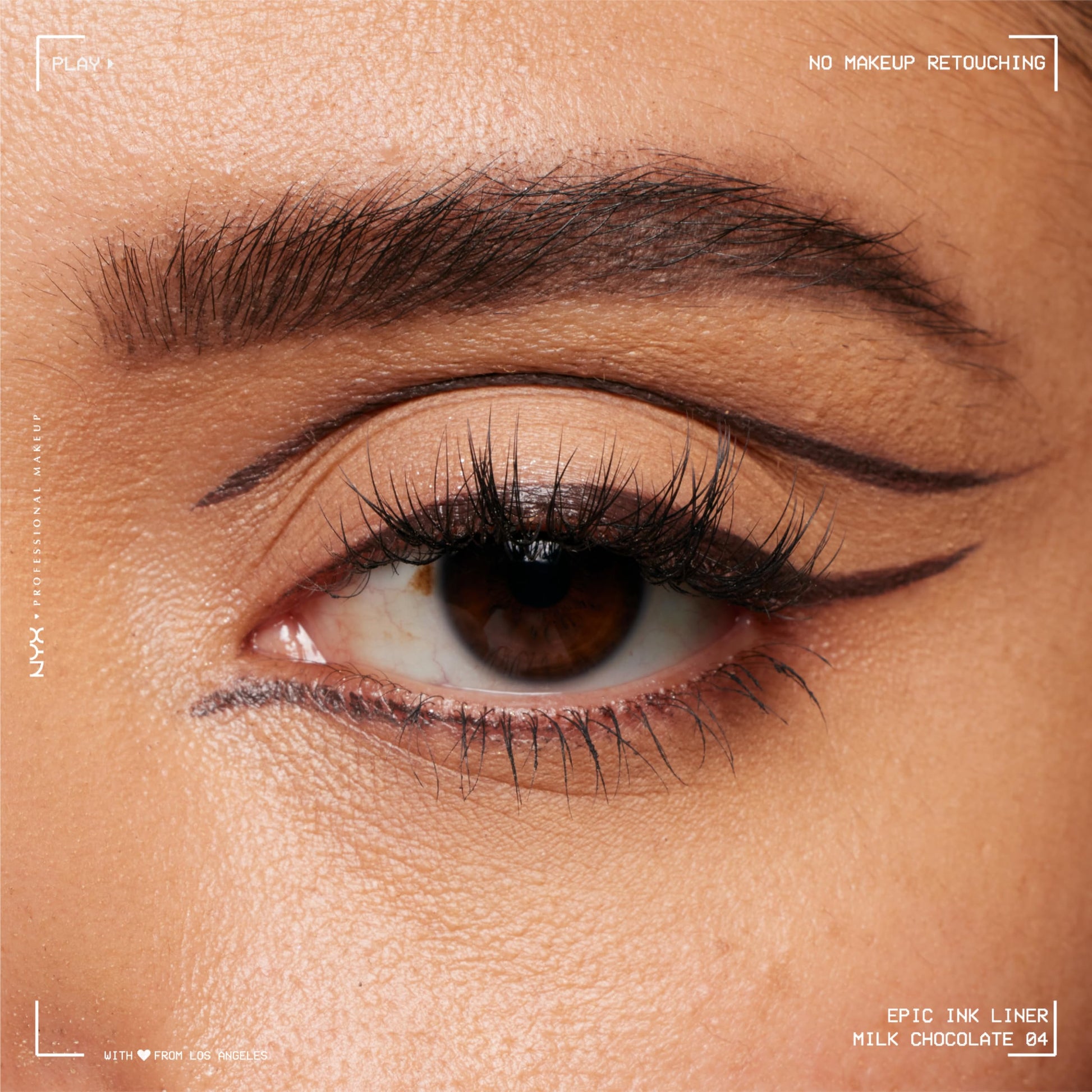 Nyx Professional Makeup, Epic Ink Liner, Delineador de Ojos, Milk Chocolate