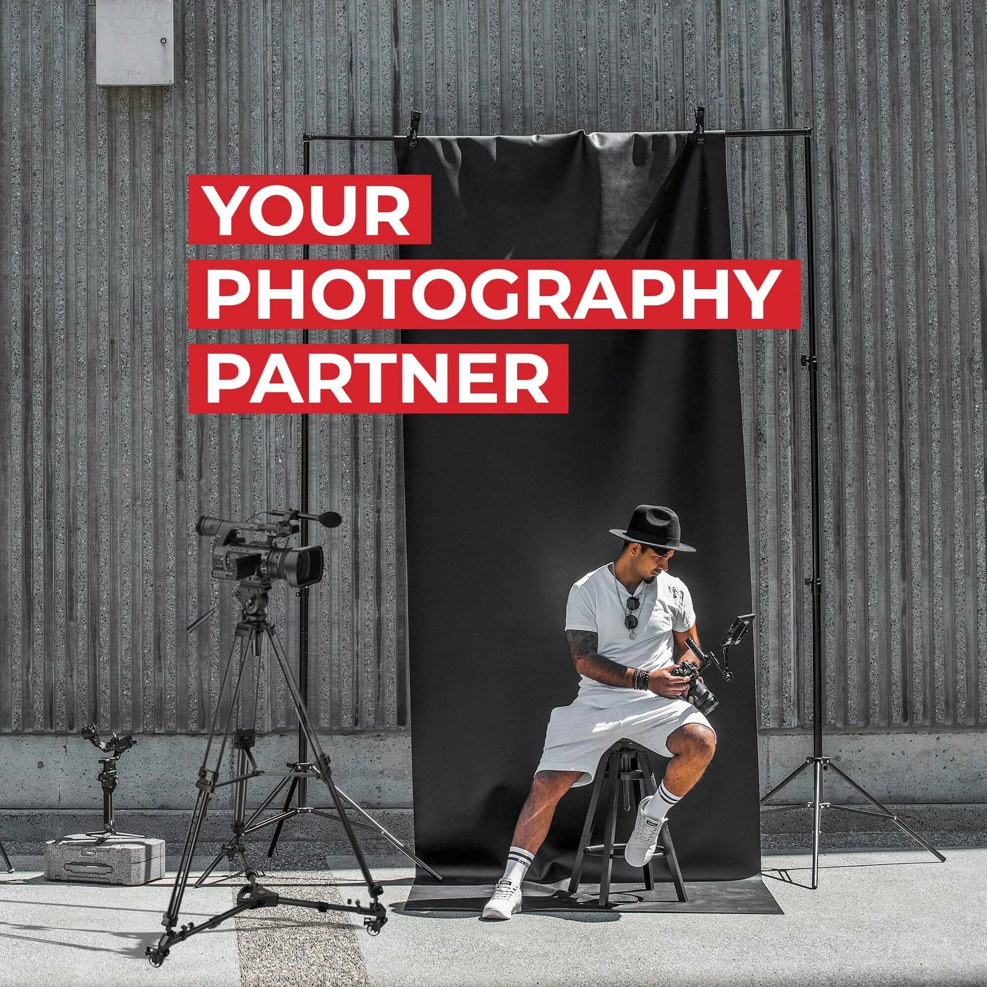 Sistema de Trípode Magnus VT-4000 Negro de Alto Rendimiento con Cabezal de Fluido